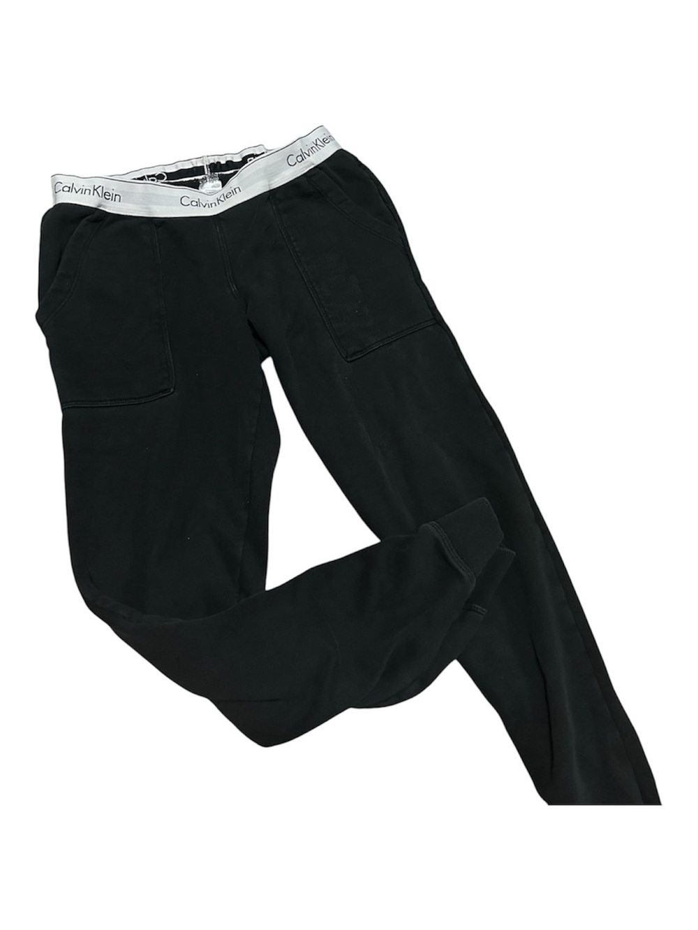 Calvin Klein Black Jogger Pants with Logo Waistband